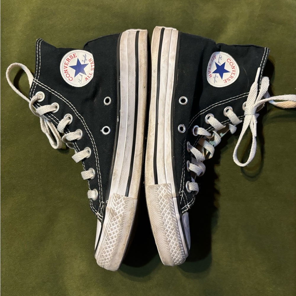 Converse Black and White High-Top Sneakers